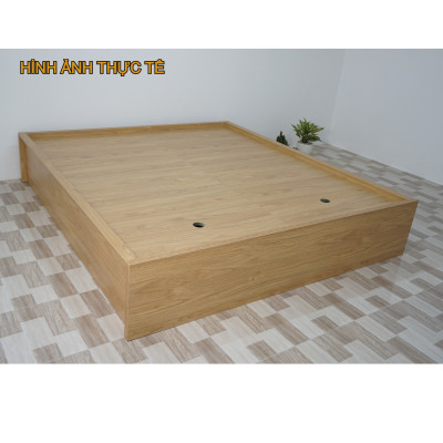 [Happy Home Furniture] DOOBIE, Giường ngủ  < không đầu giường > ( chống ẩm cao cấp ) - 2 hộc tủ kéo, GNG_005,GNG_006, GNG_007, GNG_008