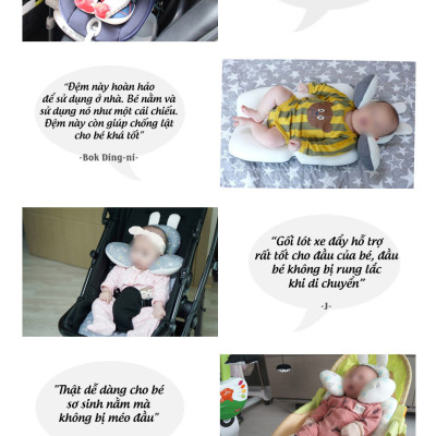 Đệm lót xe đẩy, ô tô cho bé thương hiệu BONNICHON cao cấp (chính hãng Hàn Quốc)