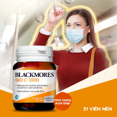 Viên uống Blackmores Bio C 1000mg bổ sung vitamin c cho cơ thể chai 31 viên