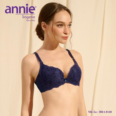 Áo ngực ren 3 móc tạo dáng lưng thon annie Bra 8140, mút dày nâng ngực gợi cảm, sang trọng, thoáng mát, thoải mái dễ mặc