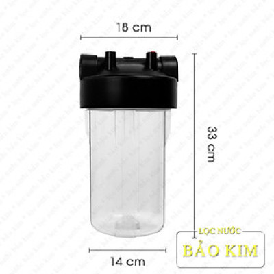 Combo cốc, ly lọc BIGBLUE 10inch Yamato kèm tay mở ly | Ren nhựa | Ren 34 “1” | công suất lọc 1.5 -2m3/h | trong suốt – 2 gioăng chịu áp | Hàng chính hãng