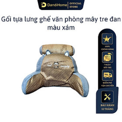 Gối tựa lưng đầu giường mây tre đan DandiHome mềm mại, tiện dụng cho mùa hè