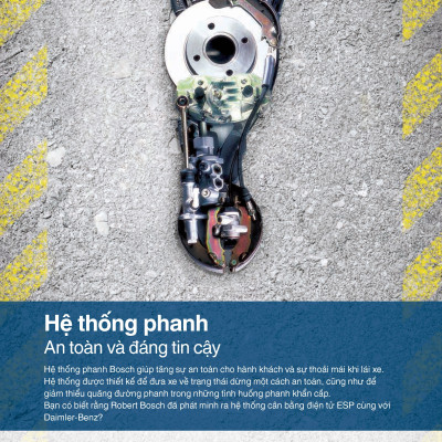 Bố Thắng Sau Ford Transit Kèm Cảm Biến Báo Mòn (2007-2019) - Bosch BP 4171