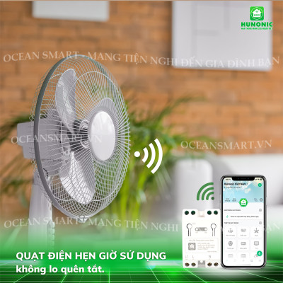 Công Tắc Cảm Ứng Wifi Thông Minh Hunonic, Giá Rẻ, Hẹn Giờ, Điều Khiển Từ Xa Qua Điện Thoại
