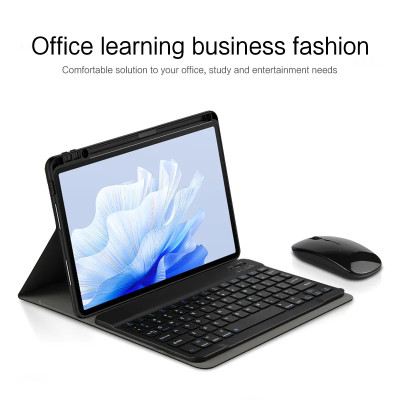 Bao da kèm bàn phím dành cho iPad Air 6 13 inch 2024 , iPad Air 6 11 inch 2024 Bluetooth Keyboard Case có khay để bút chống sốc cao cấp - Hàng chính hãng.