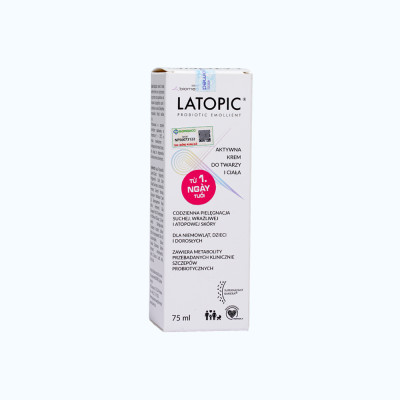 Kem dưỡng ẩm Latopic Face And Body Cream  dưỡng da mịn màng, dưỡng ẩm da (Tuýp 75ml)