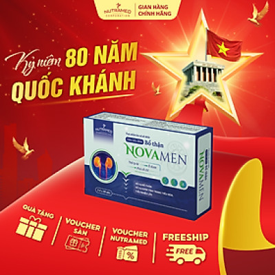 Viên uống Tiểu Đêm Novamen hỗ trợ bổ thận, giảm tiểu đêm, giúp êm giấc ngủ ngon (30 viên) - Nutramed
