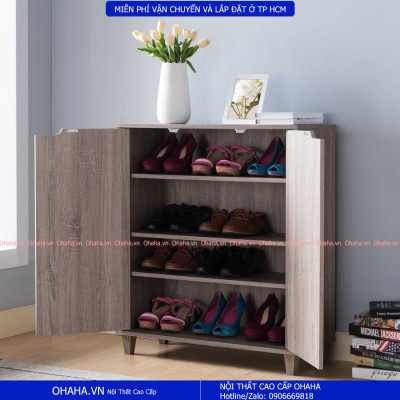 Tủ Giày Gỗ TBLACK Cao Cấp Ohaha