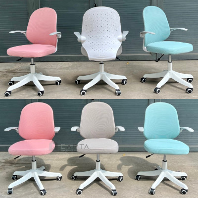 Ghế học bài ở nhà màu hồng CE1016-M Nội thất Capta Ghế xoay học sinh tiểu học trung học tay nâng hạ độ cao chân bánh xe Girls’ study chair