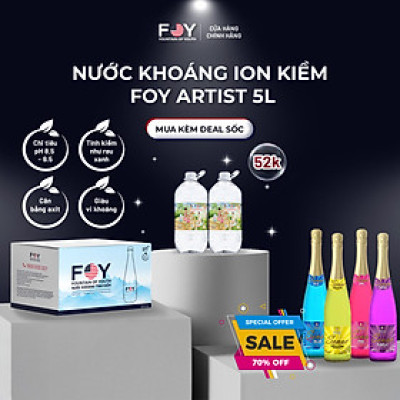Lốc 2 Chai Nước kiềm FOY Artist Series 2024 loại 5L