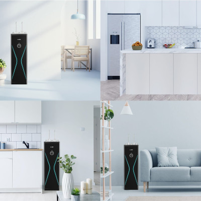 Máy lọc nước nóng lạnh RO Mỹ 10 lõi Karofi KAD-D528 - Giao trước lắp sau miễn phí toàn quốc - Bảo hành 36 tháng - Hàng chính hãng
