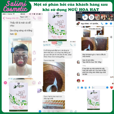 Mặt Nạ Đắp NGŨ HOA HẠT 200g Quyên Lara - Giúp Mờ Nám, Sạch Mụn, Tàn Nhang, Trắng Da, Cân Bằng Độ Ẩm Cho Da, Làm Mát Da, Chống Dị Ứng
