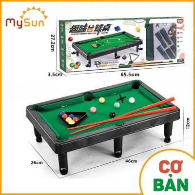 Bàn Bi A Mini – Bàn Bida Mini Cho Bé Nhiều Kích Cỡ, Đầy Đủ Phụ Kiện [44,5cm x24,5cm x 15,5cm]