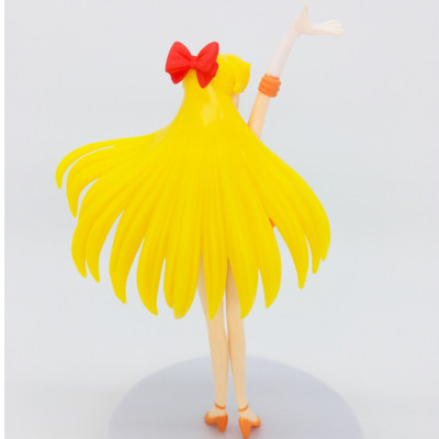 ( Sailor Venus) Đồ chơi lắp ráp mô hình thủy thủ mặt trăng Sao Kim trang trí bàn học (16 cm) có giá đỡ