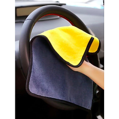 Khăn lau xe MICROFIBER mềm mịn siêu thấm hút chuyên lau ô tô, xe máy, spa