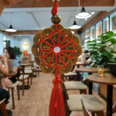 Dây treo đồng tiền hoa mai tài lộc