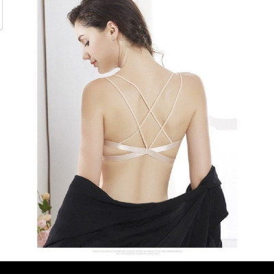 Áo Bra Đúc Su Cài Trước, Có Đệm Bàn Tay Nâng Ngực, bra học sinh mút mỏng, màu đen mã 810 - áo ngực nâng ngực bàn tay dây chéo sau, bra không dây có kèm dây trong, mút mỏng, màu da 811.