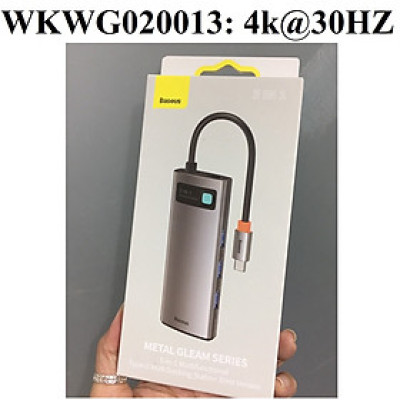 Hub / Bộ chia cổng Type-C đa năng 5 in 1 Baseus Metal Gleam Series CAHUB-CX0G - Hàng chính hãng