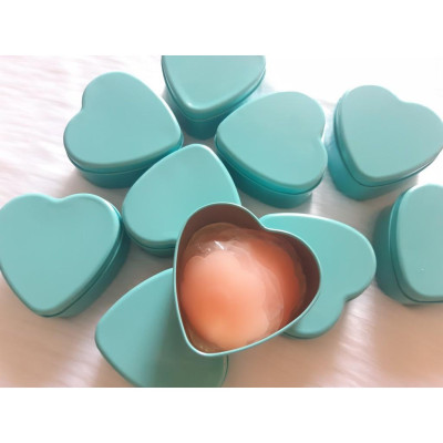 Dán Ti - 5 Cặp Dán Silicone Hình Hoa Hộp Trái Tim - Mã 2350