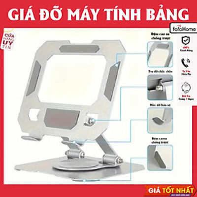 Giá Đỡ Máy Tính Bảng Chân Xoay 360 Độ, Kệ Máy Tính Bảng Hợp Kim Thép Công Thái Học Dùng Cho Máy Tính Bảng Từ 4 Đến 16 inch Giao Màu Ngẫu Nhiên Hàng Nhập Khẩu