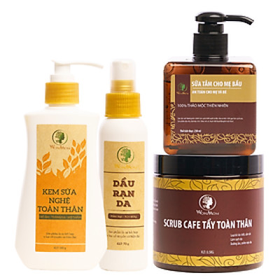 Bộ đánh bay thâm rạn, dưỡng trắng body chuyên sâu Wonmom