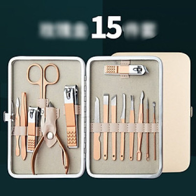 Dụng cụ kềm cắt móng 16 món đa năng inox tiện dụng có túi đựng sang trọng xinh xắn dễ dàng mang theo
