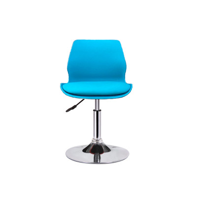 Ghế học bài tại nhà ghế quầy bar pen thấp lưng nhựa bọc nệm simili chân mâm mạ chrome 1 trụ ghế cho quầy giao dịch CB2276-1P CAPTA