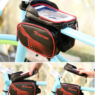 Túi 4 Ngăn Kèm Túi Chống Nước Hỗ Trợ Cảm Ứng Điện Thoại Treo Sườn Xe Đạp - Hàng Nhập Khẩu