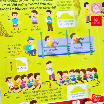 Sách tương tác - Lift the flap - Lật mở khám phá - So sánh - Đinh Tị Books