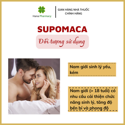[Japan] Viên uống Supomaca tăng cường sinh lý Nam giới chống xuất tinh sớm bổ thận tráng dương sinh Genki Fami 90 viên