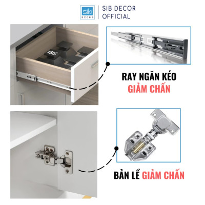 Bộ Kệ Tivi Và Bàn Trà Hiện Đại, Tối Giản Cho Phòng Khách, Phòng Ngủ SIB Decor TV06