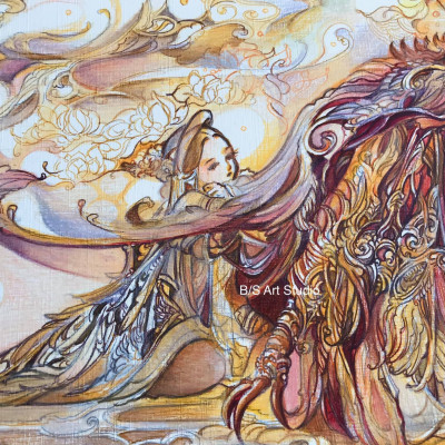 Tranh in treo tường nghệ thuật "VU LAN BÁO HIẾU - ĐỨC THÁNH MẪU" - tranh in treo tường trang trí góc học tập, làm việc hoặc phòng ngủ, phòng khách, quà tặng