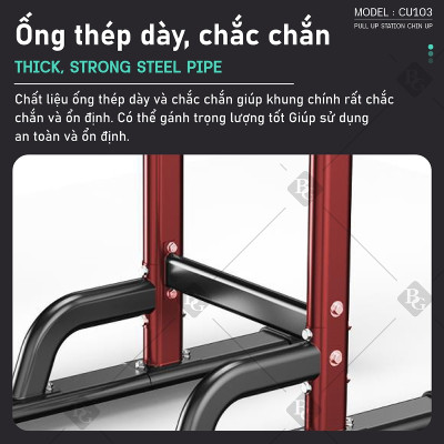 BG Bộ xà đơn, xà kép CU103 đa năng cao cấp đa năng, dụng cụ tập thể dục phòng gym (hàng nhập khẩu)
