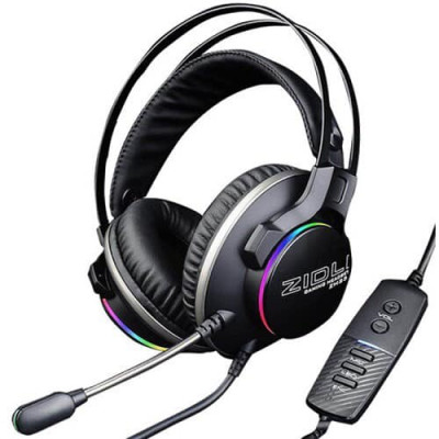 Tai nghe Gaming cao cấp ZIDLI ZH23 Mic 360 Ánh sáng Real RGB, Âm thanh vòm Sound 7.1 - Hàng Chính Hãng