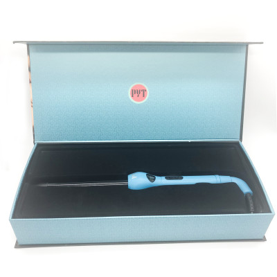 Máy Uốn Tóc Kỹ Thuật Số PYT Digital Curling Wand 19mm - Công Nghệ Nhiệt Hồng Ngoại Xa - Màu Xanh - Kèm Găng Tay Chịu Nhiệt