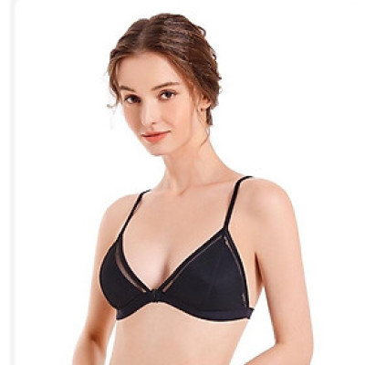 Áo Lót Không Gọng Đệm Mỏng Cài Trước Cúp Tam Giác Với 3 Lớp Vải AL29