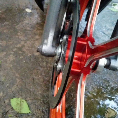 Canh đùm Nhôm CNC gắn YA xe máy SIRIUS,EXCITER màu Bạc