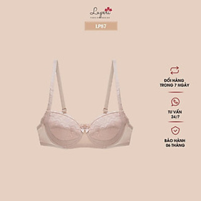Áo Lót Nâng Ngực Nữ Ren Có Gọng LUPERI LP87M Thiết Kế Đệm Siêu Mỏng Mát Cho Người Ngực To Bản 2 Móc Trẻ Trung