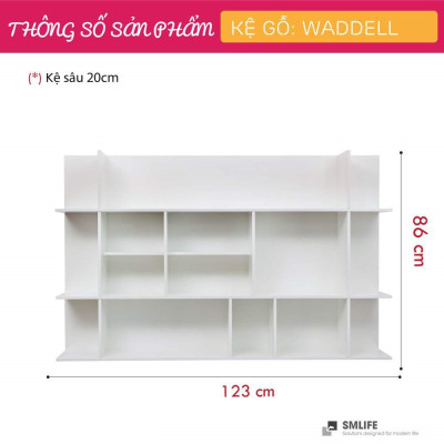 Kệ trang trí gỗ kiểu dáng nhỏ gọn SMLIFE Waddell