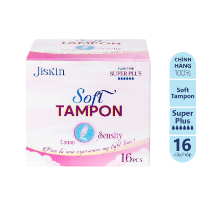 Băng Vệ Sinh Tampons JISKIN Công Nghệ Hàn Quốc - Siêu Thấm Hút - Jessa - Tiện Lợi - Nhỏ Gọn - Facelle - Dễ Sử Dụng ( Tampon Ob )