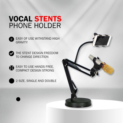 Giá Đỡ Đa Năng Cho Micro, Điện Thoại và Webcam – Thiết Kế Gọn Nhẹ, Chịu Lực Tốt, Tương Thích Đa Dụng, Dễ Dàng Sử Dụng Rảnh Tay, Điều Chỉnh Tự Do, Phù Hợp Ghi Âm, Chat Trực Tuyến, Livestream, và Sản Xuất Âm Thanh - Hàng nhập khẩu