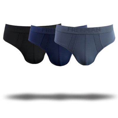Combo Mix 4 Quần Lót Nam Freeman 6058 Tam Giác Tặng Kèm Dây Nịt Cao Cấp