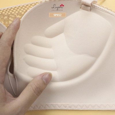 Áo lót nâng ngực nữ bra quây ren cao cấp LUPERI SP852 bản 3 móc kèm 1 dây ngang