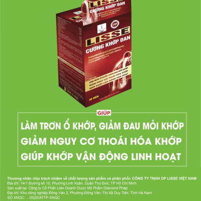￼Lisse cường khớp đan -(Hộp 30 viên)-  Hỗ trợ giảm nguy cơ thoái hoá khớp, giảm đau mỏi khớp