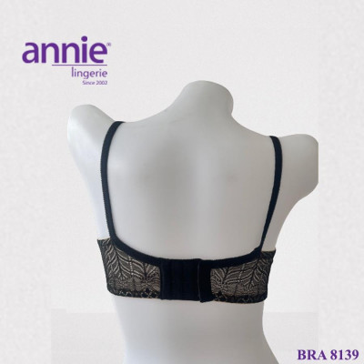 Áo ngực nữ annie lingerie BRA 8139 ren không gọng, nâng ngực, bản to , tạo dáng ngực, thấm hút tốt mặc thoải mái mút vừa