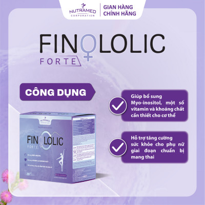 Finololic Forte giúp bổ sung Myo-inositol, vitamin và khoáng chất cần thiết cho phụ nữ thả bầu - Nutramed