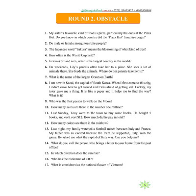 Sách - Chinh Phục Đỉnh Olympia - Ngân Hàng Câu Hỏi Có Đáp Án Và Giải Thích Tiếng Anh - Khang Việt Book