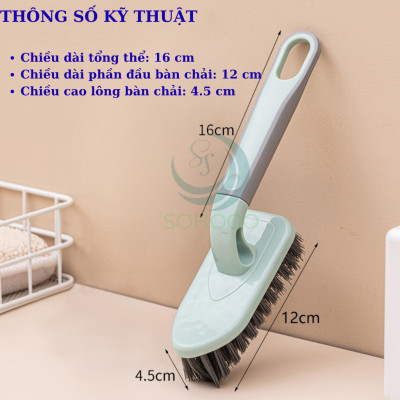 Bàn chải đa năng tay cầm tiện lợi  -Bàn chải chà sàn – chà tường – vệ sinh giày dép đa năng - Bàn chải cọ góc – làm sạch mạnh mẽ mọi bề mặt