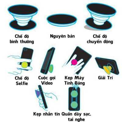 Popsocket in hình dành cho điện thoại mẫu Cô Gái Cưỡi Ngựa