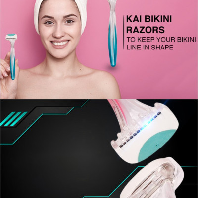 Set 2 dao cạo Thân Nhựa Kai Bikini Line Razor 4901331011641